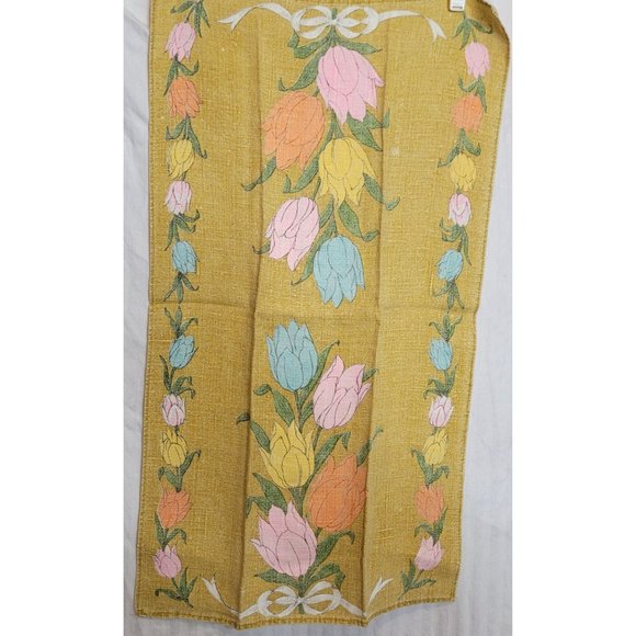 Vintage Calendar Dish Towel Lot Linen Printed Assorted Years Floral 25x15 Inches - Picture 16 of 16